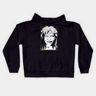 REGAN MacNEIL - The Exorcist (Black and White) Kids Hoodie